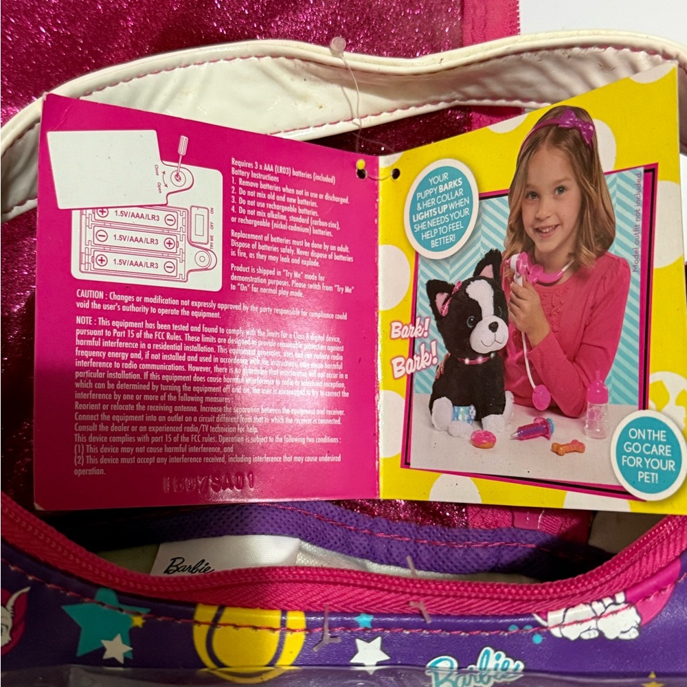 Barbie Pet Care Playset - Pink and Black